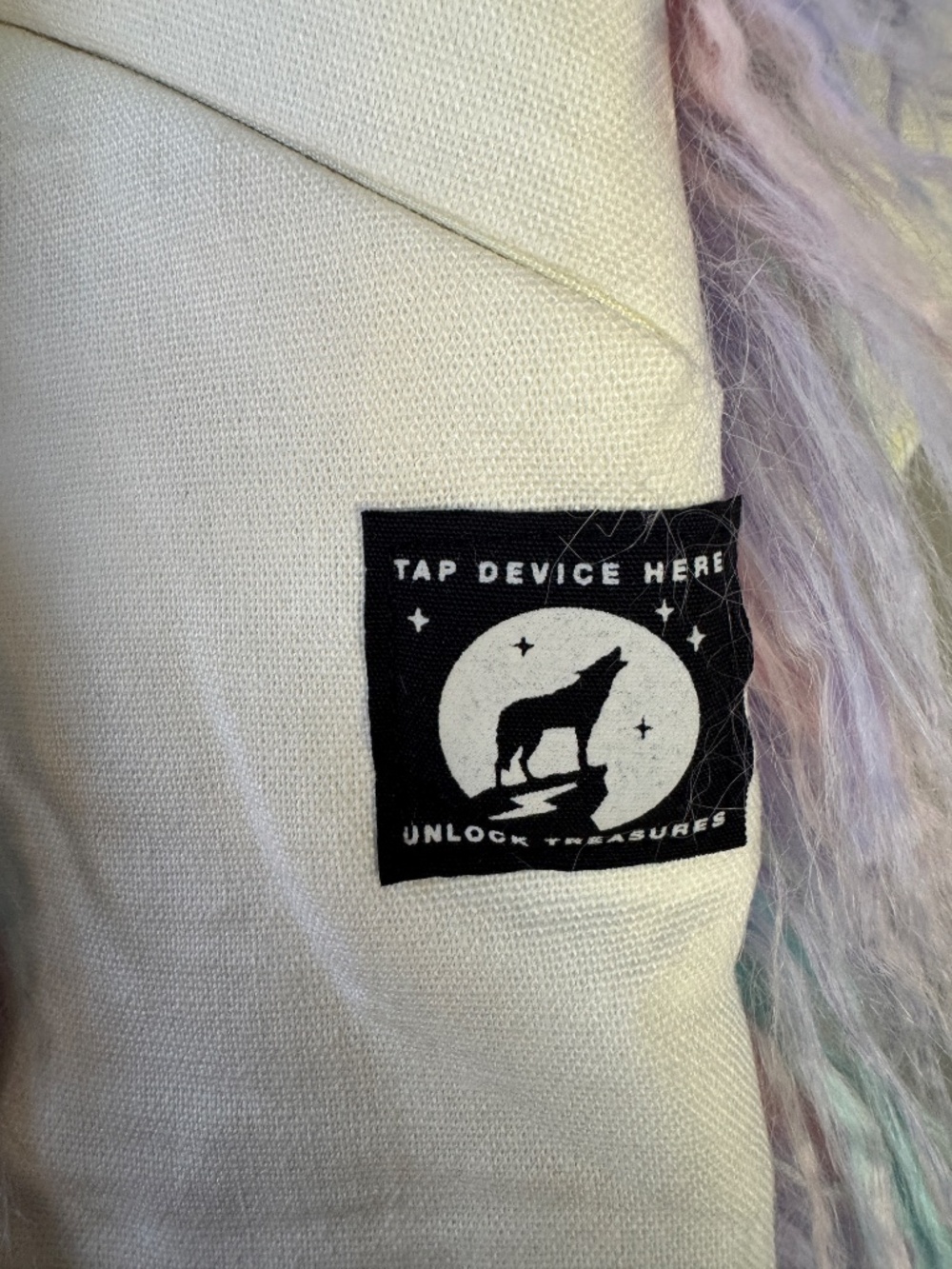 SPIRITHOODS Aurora Bunny Hood Collectors Edition Faux Fur Pastels Rave - Picture 12 of 13